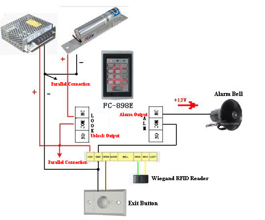 FC-898E Access Controller Connection Diagram