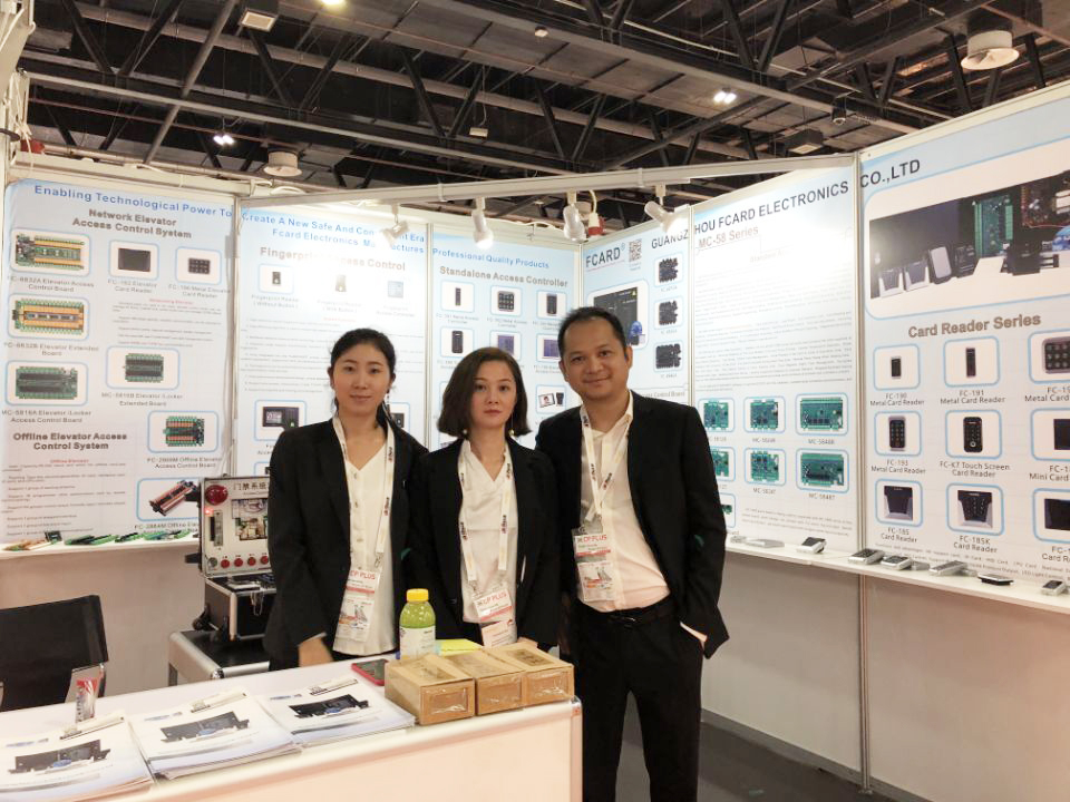 The booth of Guangzhou Fcard Electronics Co., Ltd 

