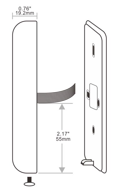 Metal Access control Product Size